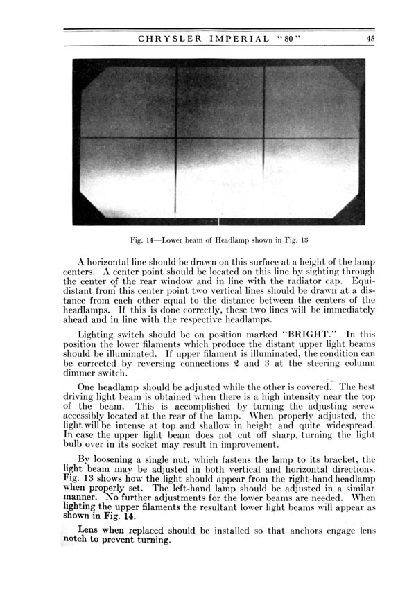 1926 Chrysler Imperial 80 Operators Manual Page 10